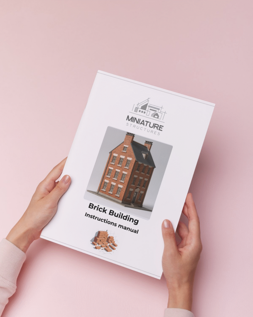 instructions manual for miniature brick building kit