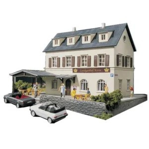 HO scale 1:87 Train Model Town Hotel Architectural Model DIY Model Making Railway Sand Table Scene Matching ABS Assembly