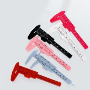 Plastic Vernier Caliper, Student Dial Gauge, Micrometer Measuring Ruler, 1PC 0 - 80mm Double Rule Scale, Inside Diameter Depth M