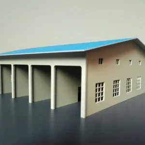 1/87 Outland Models Railway Layout Train Station Scenery Building Model HO Scale