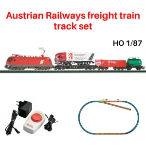 PIKO HO 1/87 Toy Train Austrian Railways Freight Train Roadbed Track 57170 Including Track and Controller Train Set Boy Toy Gift