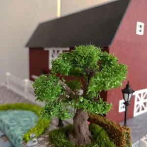 Miniature Spruce Pine Tree Model High-Quality Wire Tree Field Landscape Military Sand Table Material Train Railway Layout