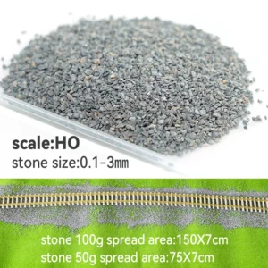 50G DIY Railway Stones For HO N G O Scale Model Train Making Diorama Railroad Railways Landscape Layout