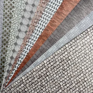 21x29CM Simulation Road/Wall Surface Sticker Model Kits Diy Sand Table Ground Scenes Outdoor Brick Sticker Materials 2Pcs/Lot