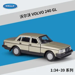 WELLY 1:36 VOLVO 240GL diecast alloy car model Children's toys and gifts